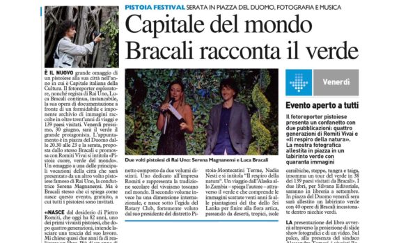 La Nazione 28 Giugno 2017 - Luca Bracali