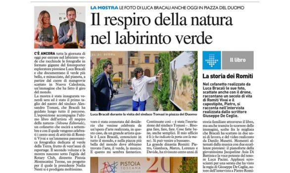 La Nazione 2 Luglio 2017 - Luca Bracali fotografo