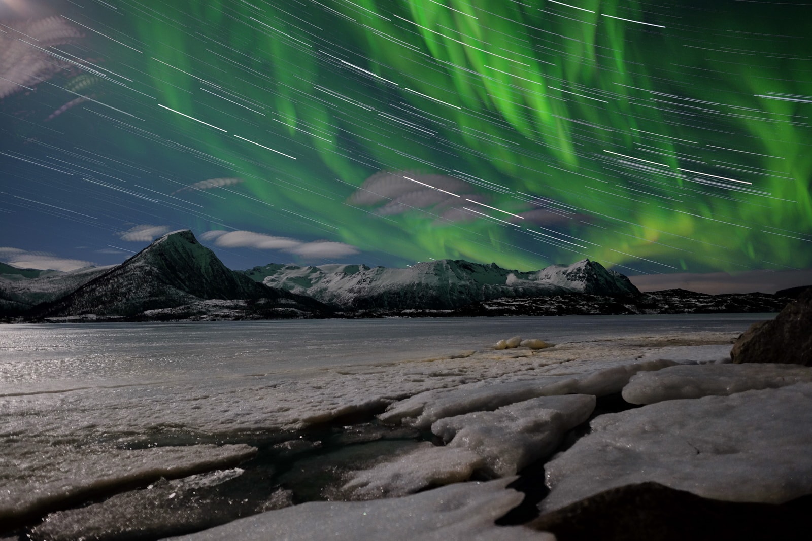 Aurora boreale in Norvegia - foto di Luca Bracali