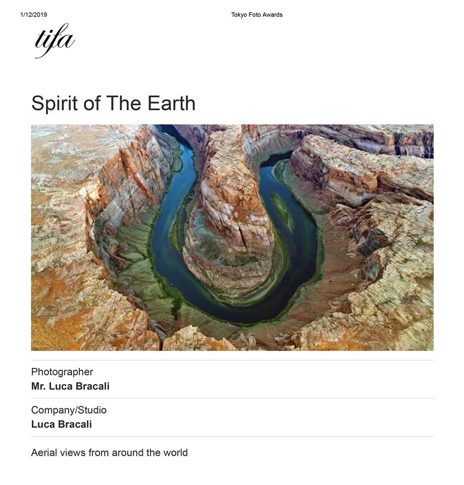 The Spirit of the Earth - Luca Bracali vincitore al concorso fotografico internazionale TIFA 2018 - Tokio