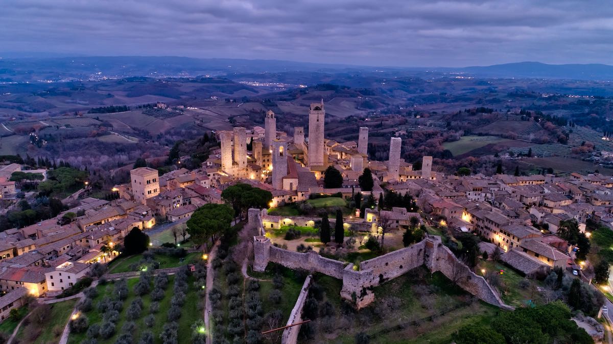 San Gimignano, Tuscany – Aerial View