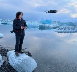 Luca Bracali con drone