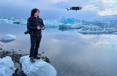 Luca Bracali con drone